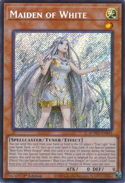 Maiden of White (Secret Rare) [SDWD-EN041] Secret Rare | Pegasus Games WI