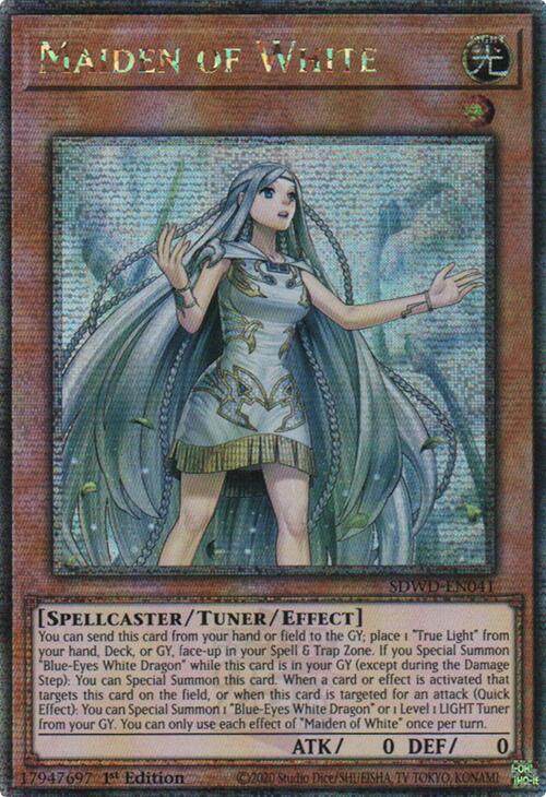 Maiden of White (Quarter Century Secret Rare) [SDWD-EN041] Quarter Century Secret Rare | Pegasus Games WI
