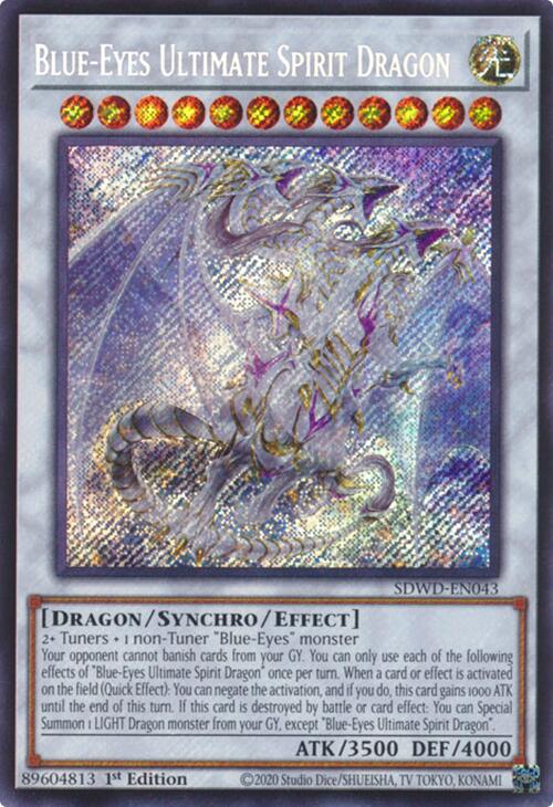 Blue-Eyes Ultimate Spirit Dragon (Secret Rare) [SDWD-EN043] Secret Rare | Pegasus Games WI