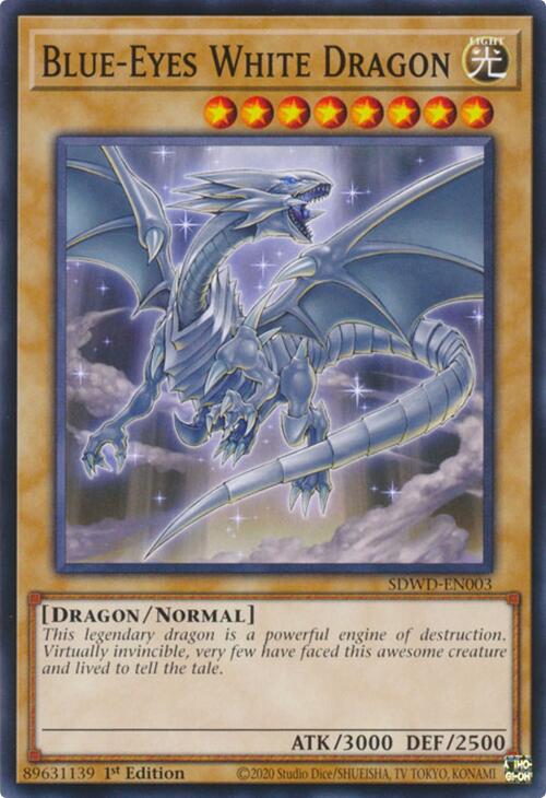 Blue-Eyes White Dragon [SDWD-EN003] Common | Pegasus Games WI