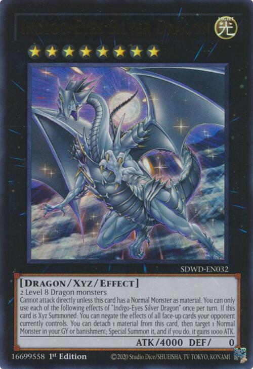 Indigo-Eyes Silver Dragon [SDWD-EN032] Ultra Rare | Pegasus Games WI