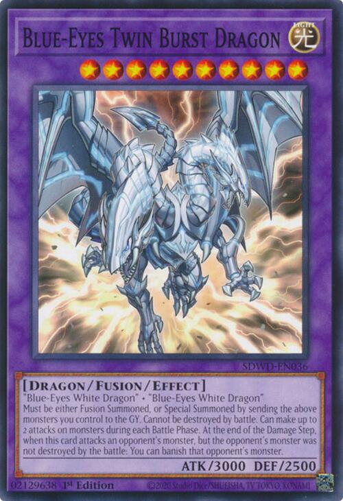 Blue-Eyes Twin Burst Dragon [SDWD-EN036] Common | Pegasus Games WI