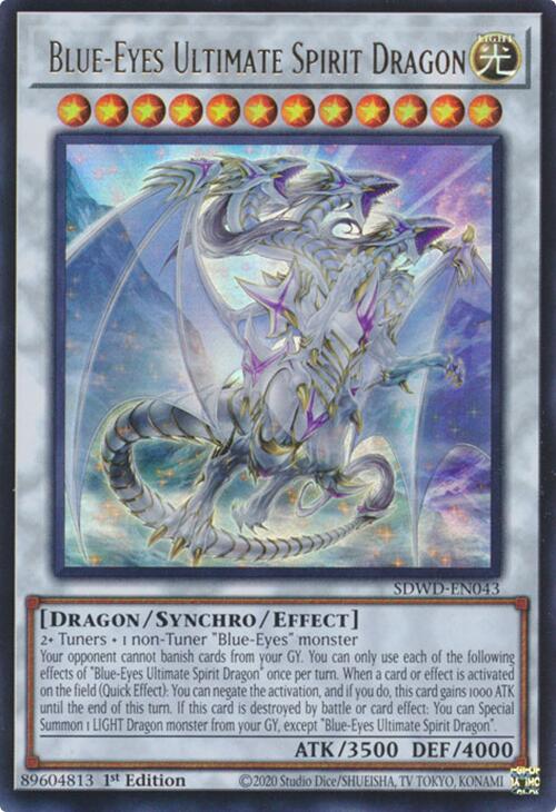 Blue-Eyes Ultimate Spirit Dragon [SDWD-EN043] Ultra Rare | Pegasus Games WI