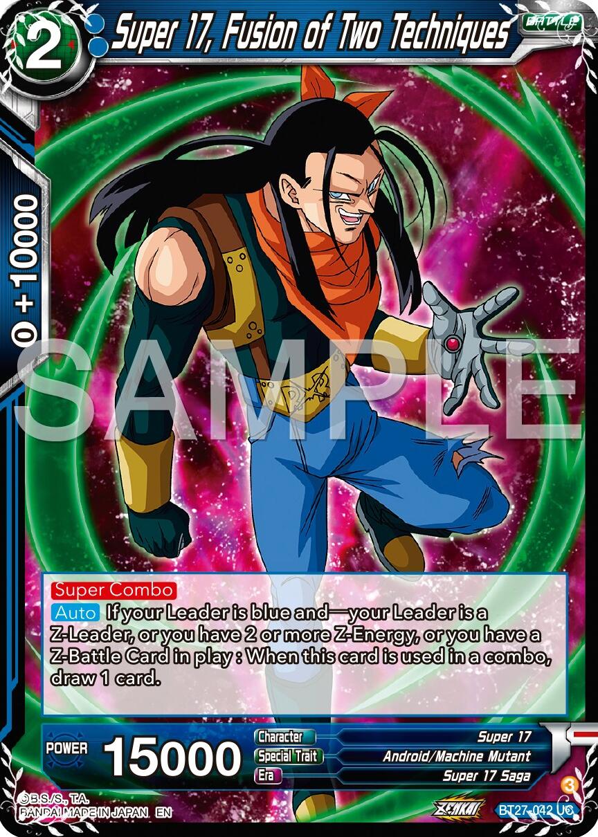 Super 17, Fusion of Two Techniques (BT27-042) [History of Z] | Pegasus Games WI