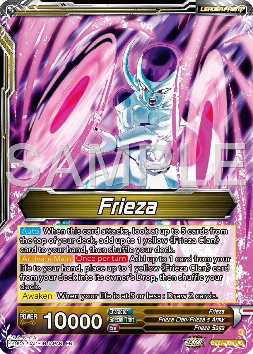 Frieza // Golden Frieza, Shining Pride (BT27-065) [History of Z] | Pegasus Games WI