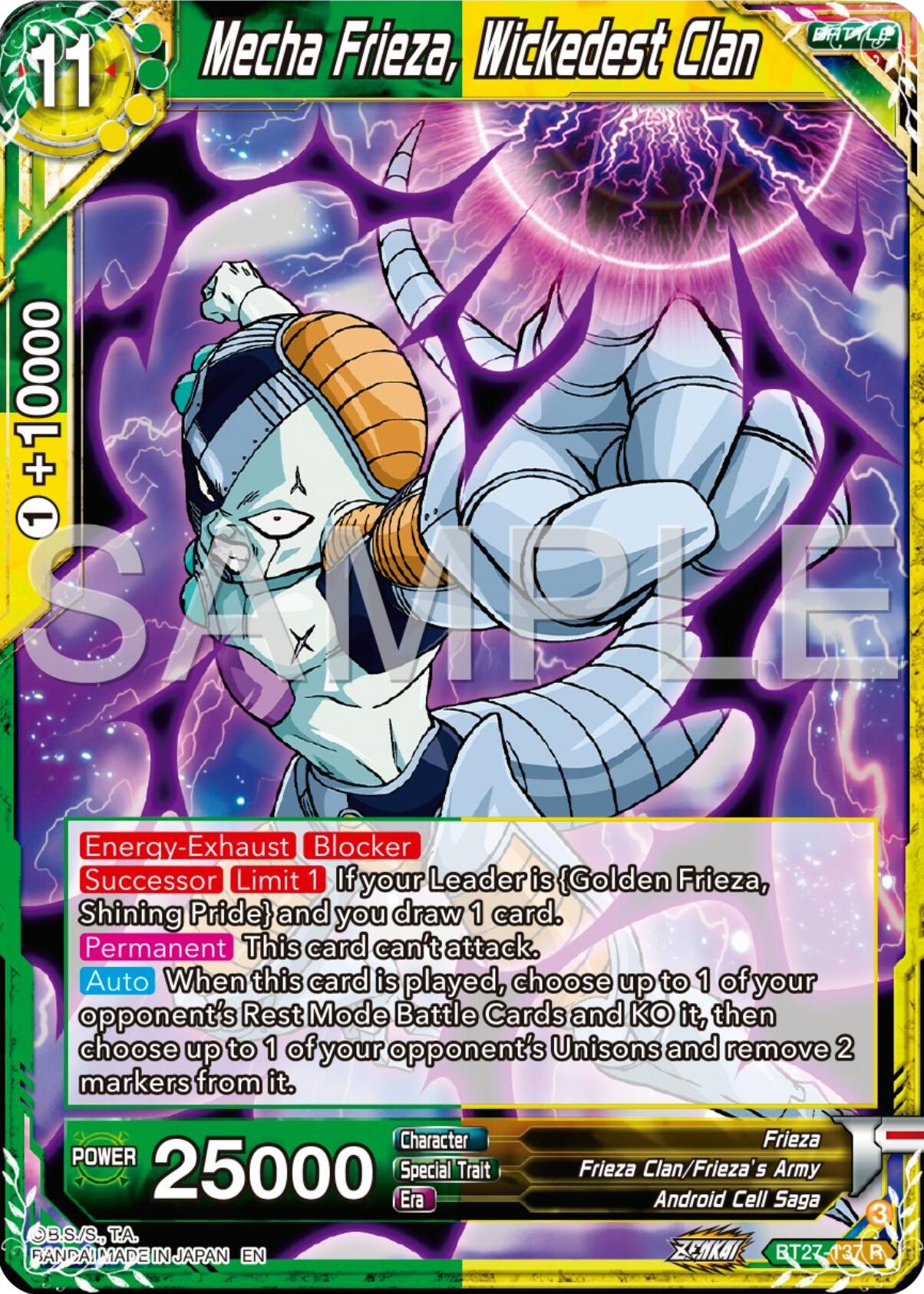 Mecha Frieza, Wickedest Clan (BT27-137) [History of Z] | Pegasus Games WI