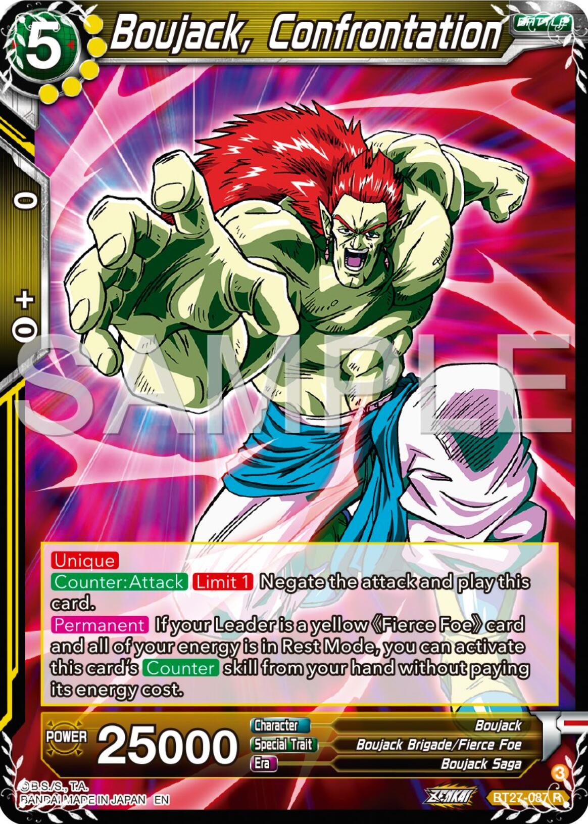 Boujack, Confrontation (BT27-087) [History of Z] | Pegasus Games WI
