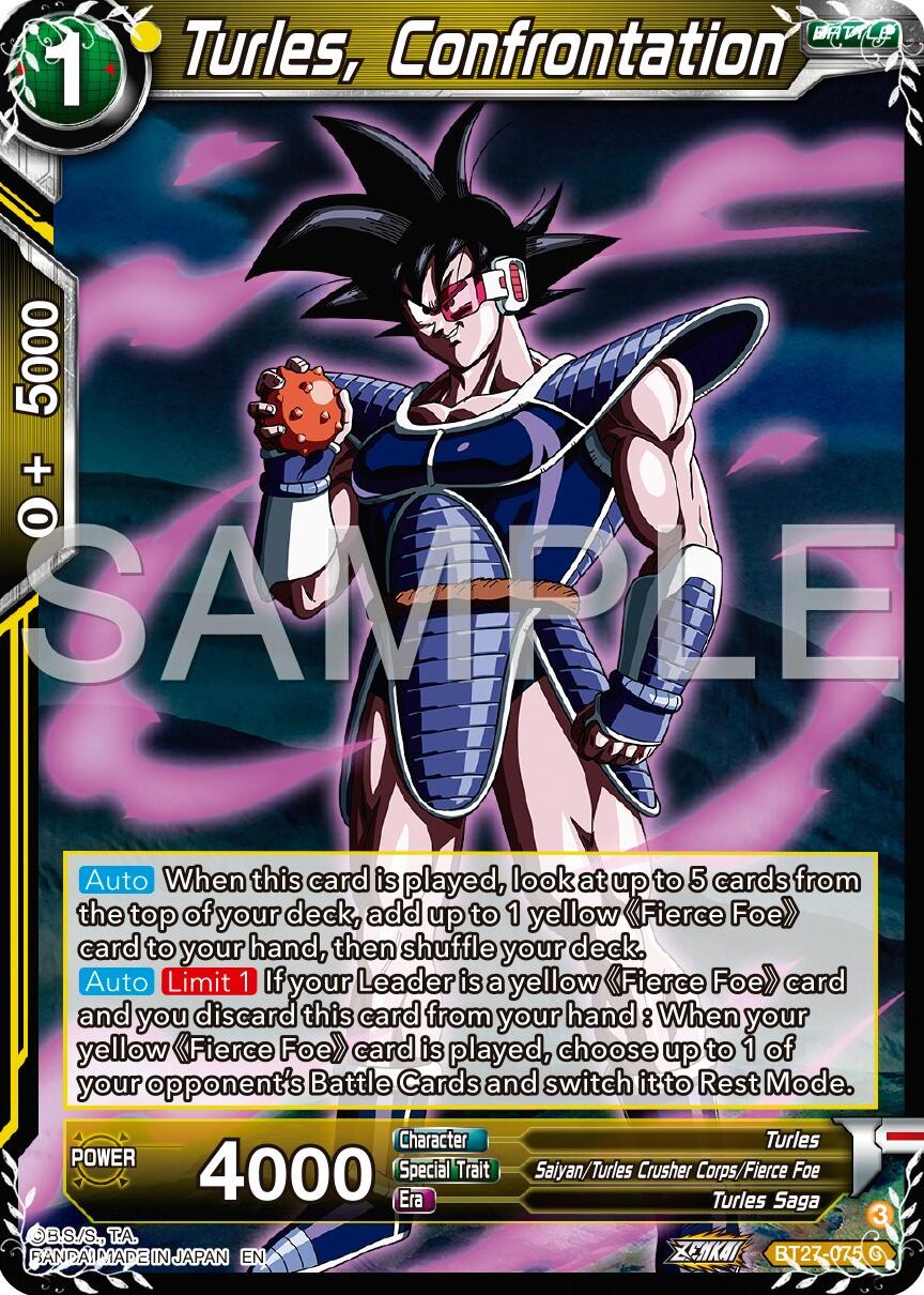 Turles, Confrontation (BT27-075) [History of Z] | Pegasus Games WI