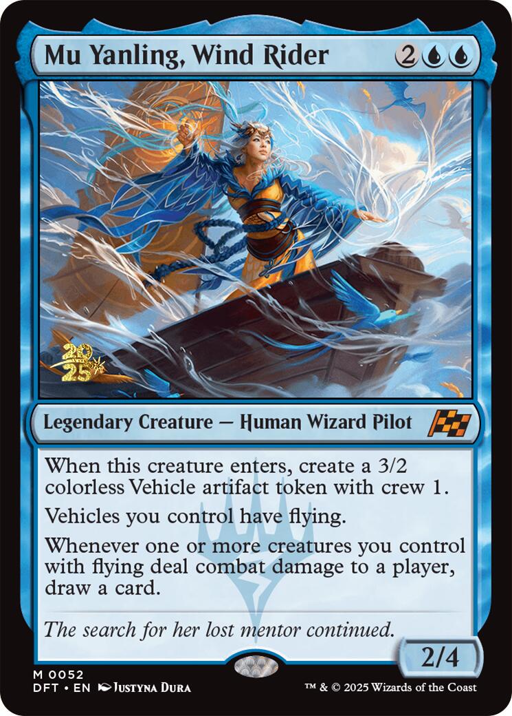 Mu Yanling, Wind Rider [Aetherdrift Prerelease Promos] | Pegasus Games WI