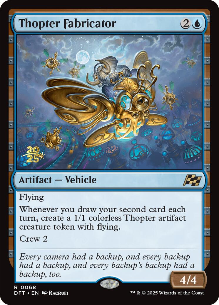 Thopter Fabricator [Aetherdrift Prerelease Promos] | Pegasus Games WI