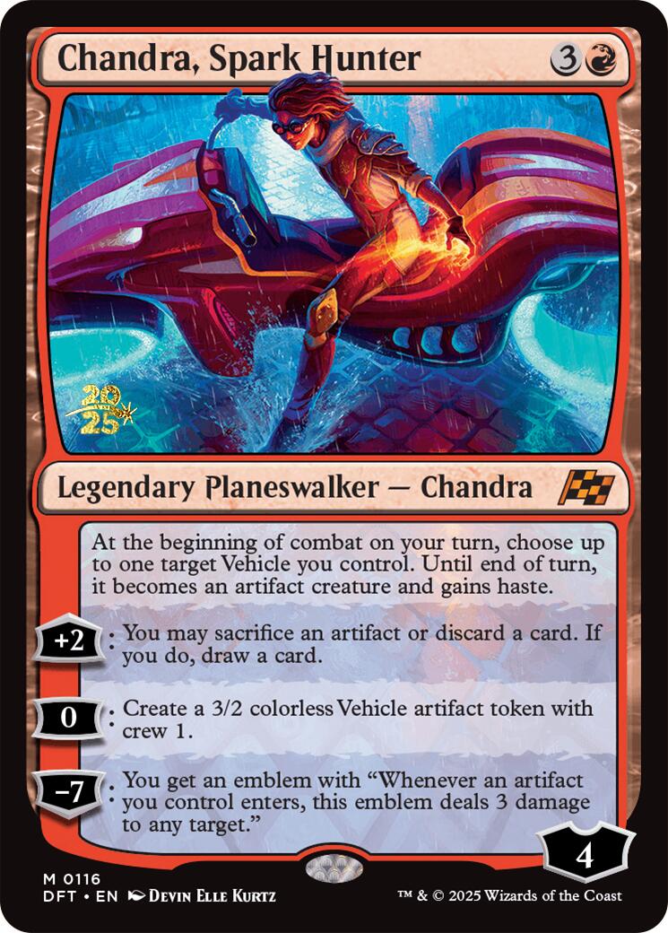 Chandra, Spark Hunter [Aetherdrift Prerelease Promos] | Pegasus Games WI