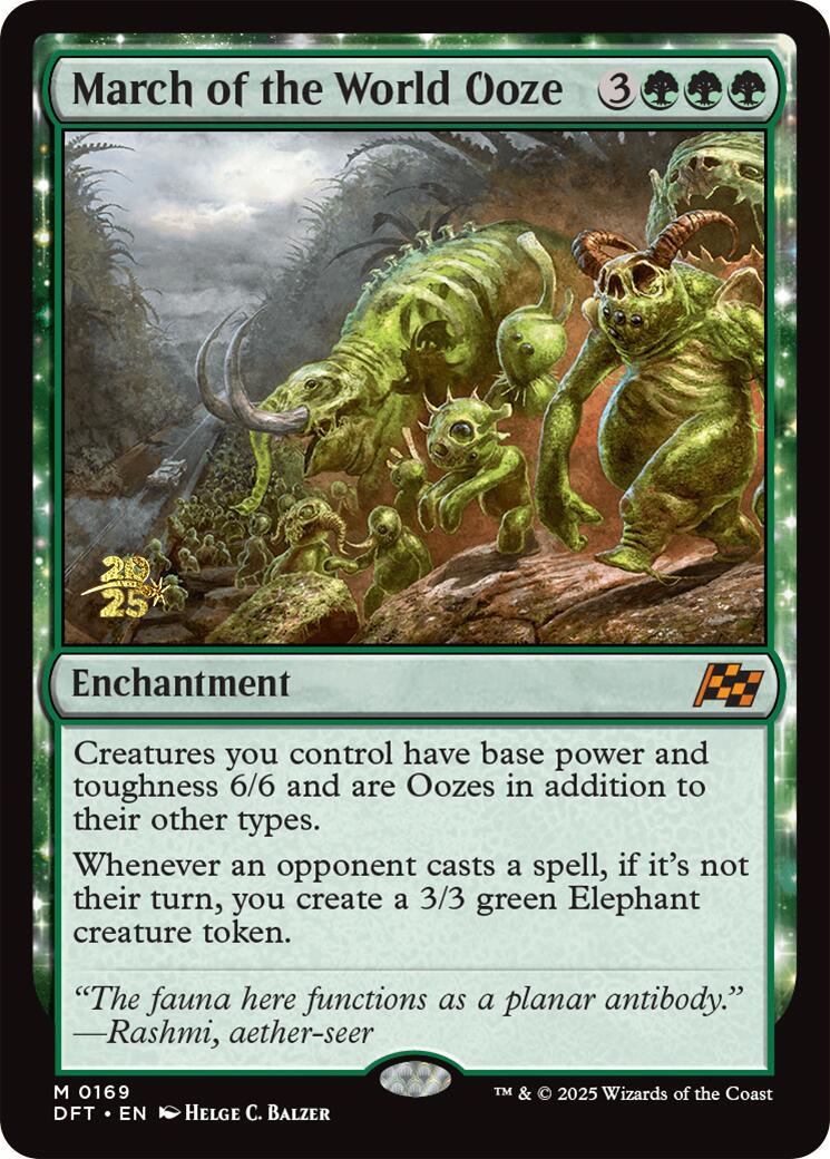 March of the World Ooze [Aetherdrift Prerelease Promos] | Pegasus Games WI