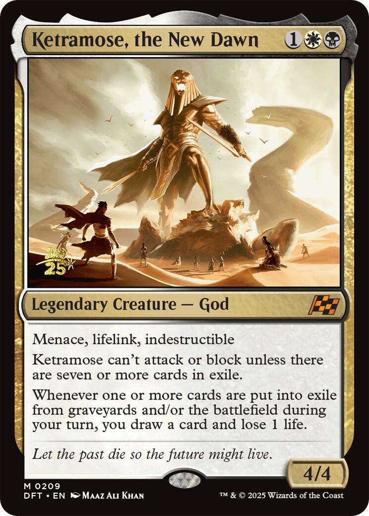 Ketramose, the New Dawn [Aetherdrift Prerelease Promos] | Pegasus Games WI