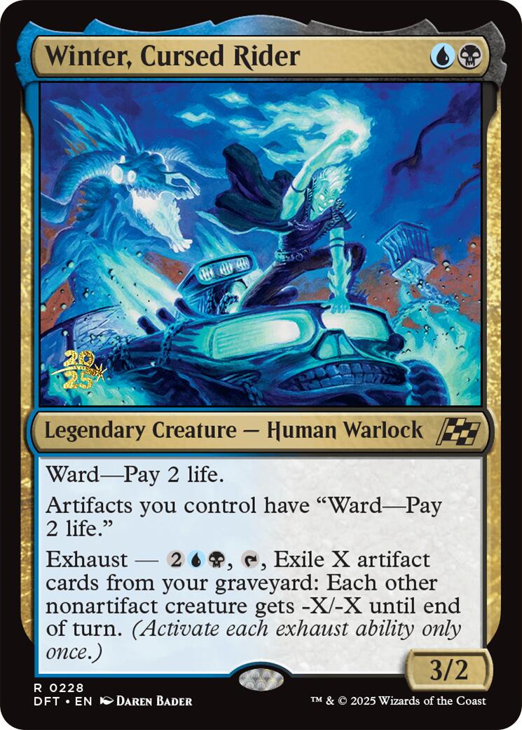 Winter, Cursed Rider [Aetherdrift Prerelease Promos] | Pegasus Games WI