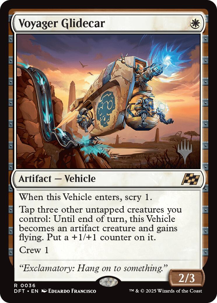 Voyager Glidecar (Promo Pack) [Aetherdrift Promos] | Pegasus Games WI