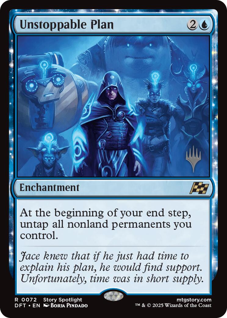 Unstoppable Plan (Promo Pack) [Aetherdrift Promos] | Pegasus Games WI
