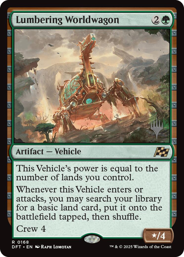 Lumbering Worldwagon (Promo Pack) [Aetherdrift Promos] | Pegasus Games WI
