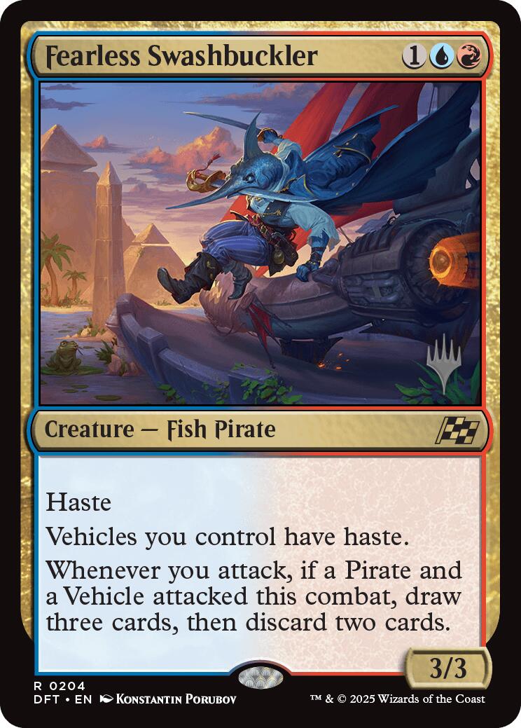 Fearless Swashbuckler (Promo Pack) [Aetherdrift Promos] | Pegasus Games WI