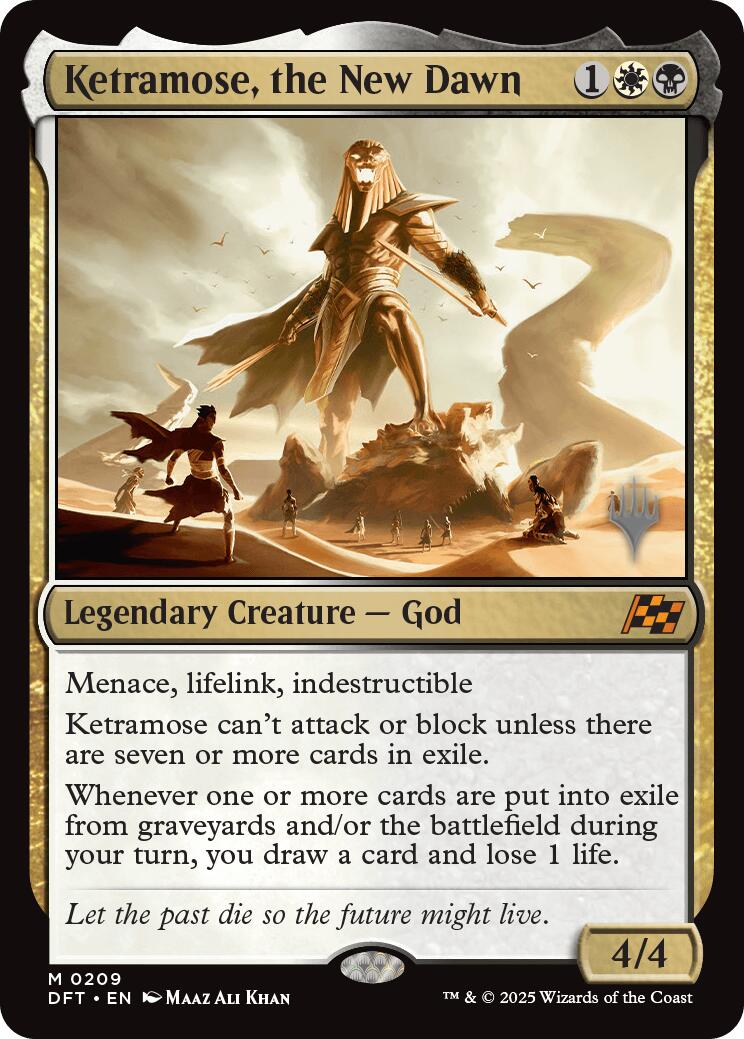 Ketramose, the New Dawn (Promo Pack) [Aetherdrift Promos] | Pegasus Games WI