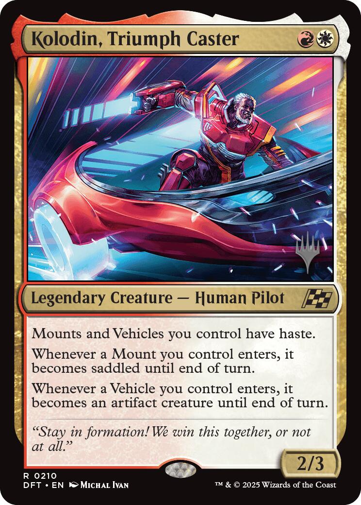 Kolodin, Triumph Caster (Promo Pack) [Aetherdrift Promos] | Pegasus Games WI