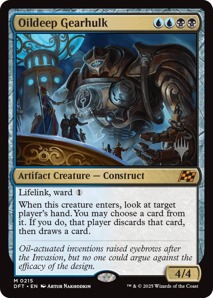 Oildeep Gearhulk (Promo Pack) [Aetherdrift Promos] | Pegasus Games WI