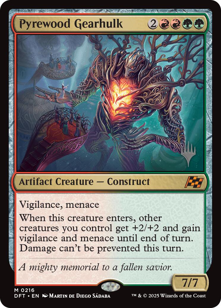 Pyrewood Gearhulk (Promo Pack) [Aetherdrift Promos] | Pegasus Games WI