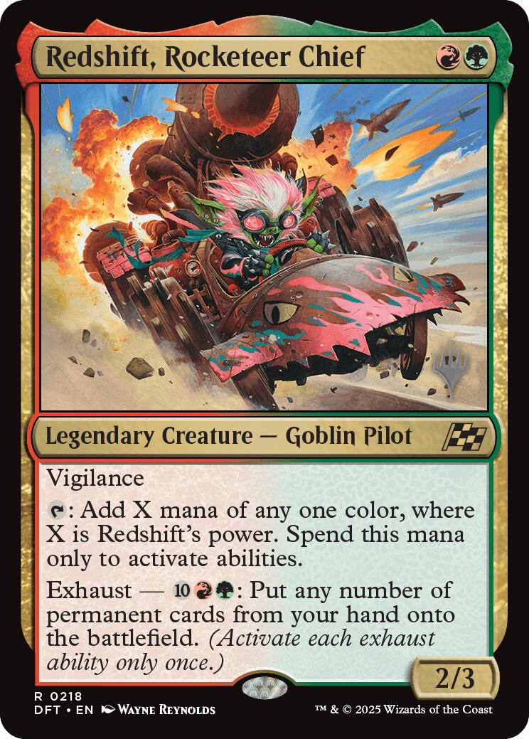 Redshift, Rocketeer Chief (Promo Pack) [Aetherdrift Promos] | Pegasus Games WI