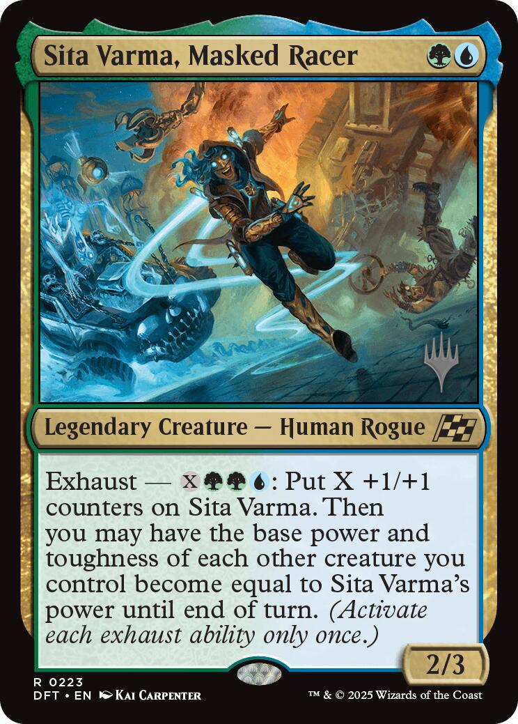 Sita Varma, Masked Racer (Promo Pack) [Aetherdrift Promos] | Pegasus Games WI