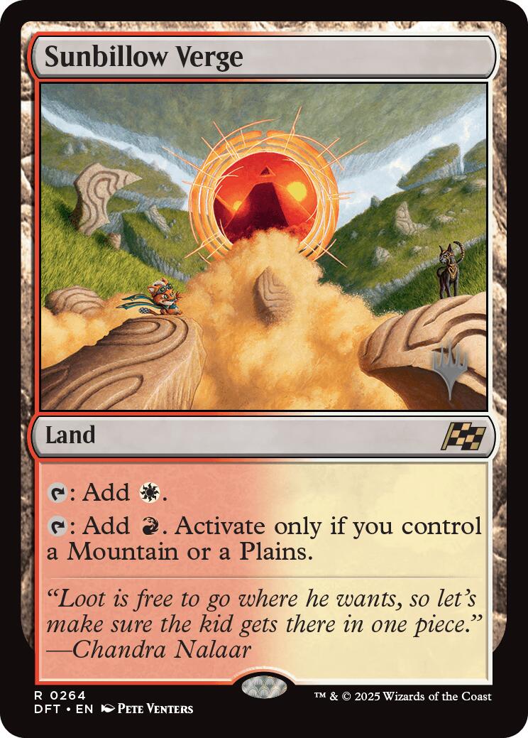 Sunbillow Verge (Promo Pack) [Aetherdrift Promos] | Pegasus Games WI