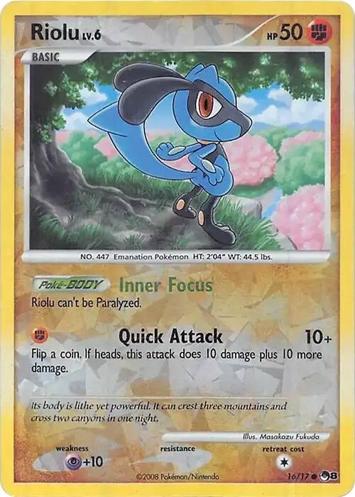 Riolu (016/017) (Cracked Ice Holo) [Miscellaneous Cards] | Pegasus Games WI