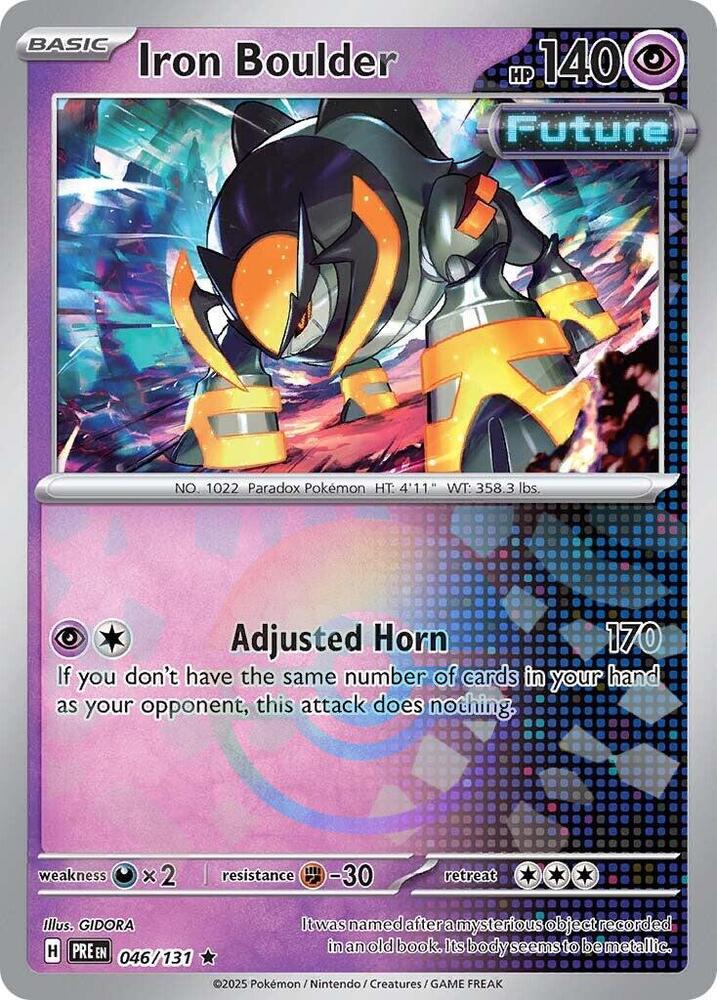 Iron Boulder (046/131) (Poke Ball Pattern) [Scarlet & Violet: Prismatic Evolutions] | Pegasus Games WI