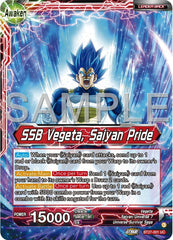 Vegeta // SSB Vegeta, Saiyan Pride (BT27-001) [History of Z] | Pegasus Games WI