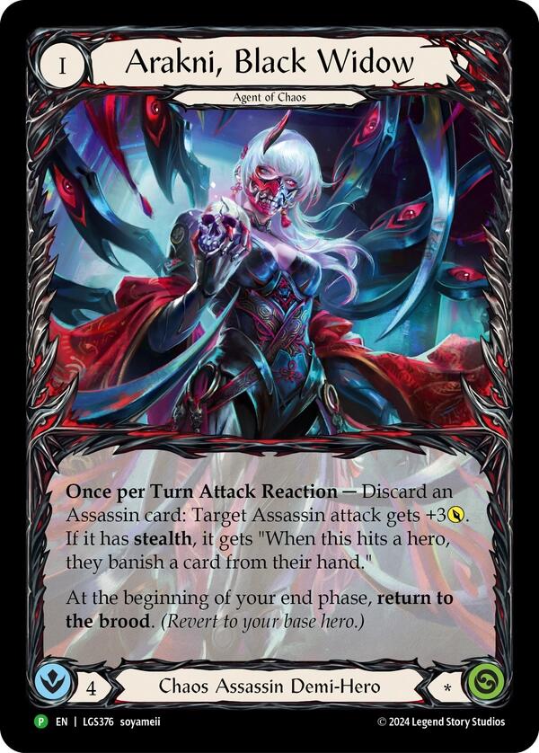 Arakni, Black Widow (Extended Art) [LGS376] (Promo)  Rainbow Foil | Pegasus Games WI