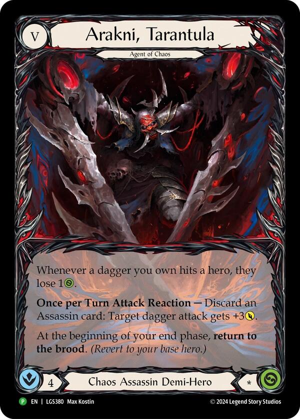 Arakni, Tarantula (Extended Art) [LGS380] (Promo)  Rainbow Foil | Pegasus Games WI