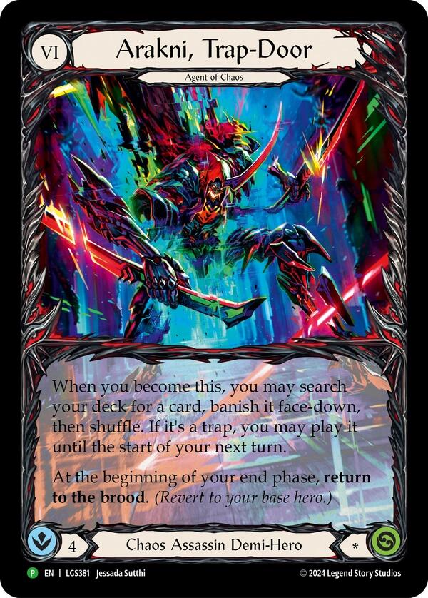 Arakni, Trap-Door (Extended Art) [LGS381] (Promo)  Rainbow Foil | Pegasus Games WI