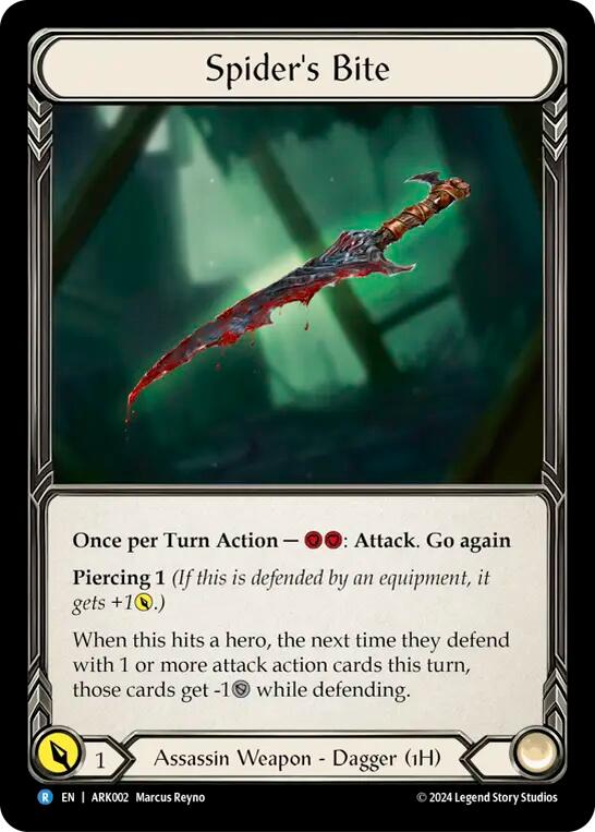 Spider's Bite [ARK002] (The Hunted Arakni Blitz Deck) | Pegasus Games WI