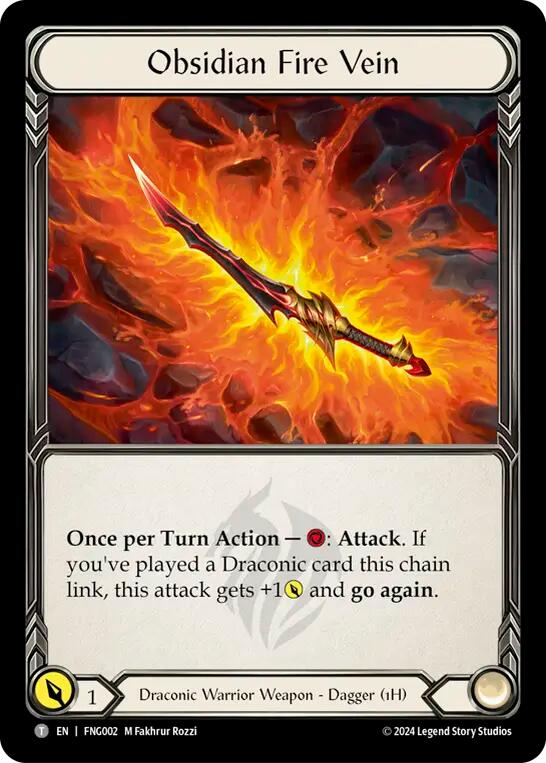Obsidian Fire Vein [FNG002] (The Hunted Fang Blitz Deck) | Pegasus Games WI