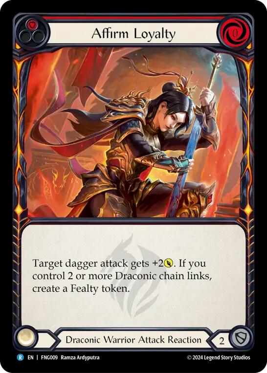 Affirm Loyalty (Red) [FNG009] (The Hunted Fang Blitz Deck) | Pegasus Games WI