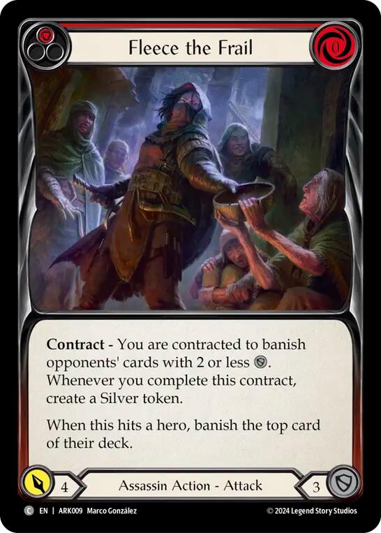 Fleece the Frail (Red) [ARK009] (The Hunted Arakni Blitz Deck) | Pegasus Games WI