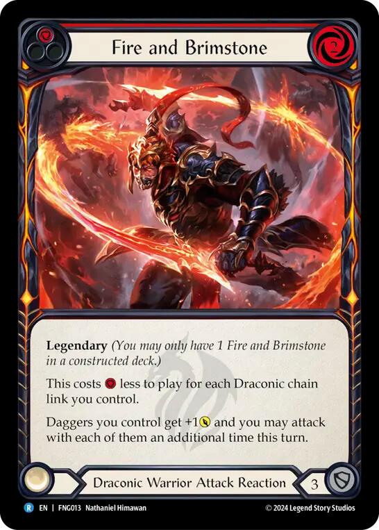 Fire and Brimstone [FNG013] (The Hunted Fang Blitz Deck) | Pegasus Games WI