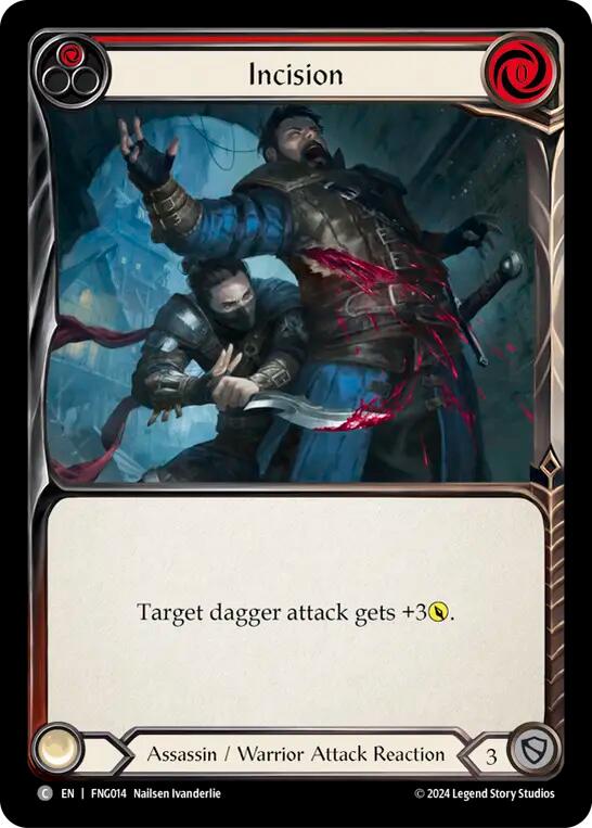Incision (Red) [FNG014] (The Hunted Fang Blitz Deck) | Pegasus Games WI