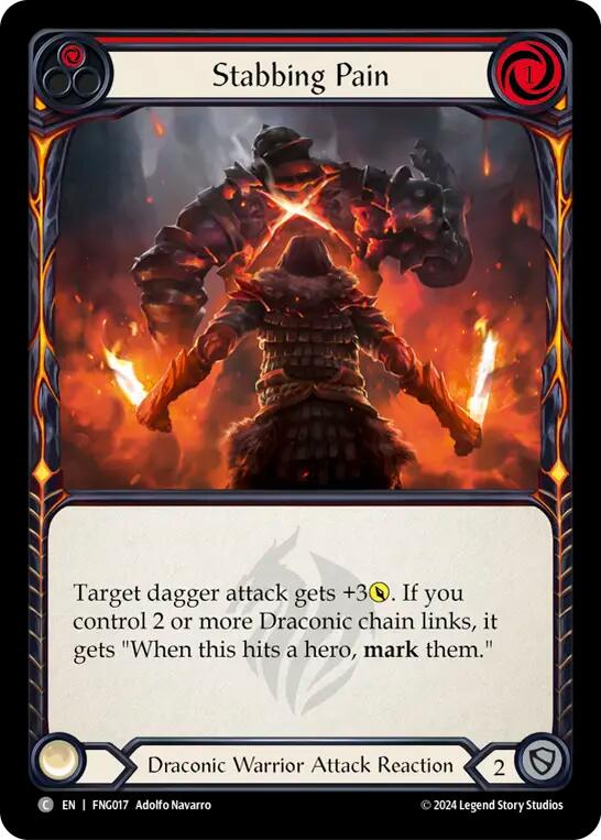 Stabbing Pain (Red) [FNG017] (The Hunted Fang Blitz Deck) | Pegasus Games WI