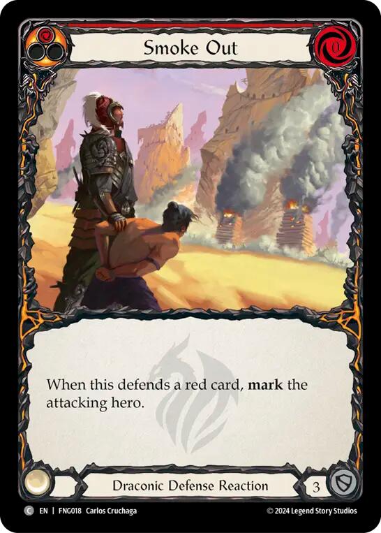 Smoke Out (Red) [FNG018] (The Hunted Fang Blitz Deck) | Pegasus Games WI