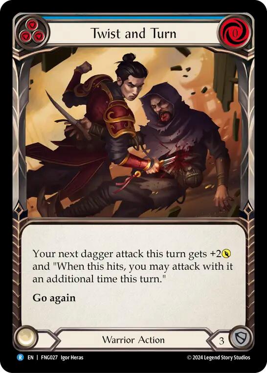 Twist and Turn (Blue) [FNG027] (The Hunted Fang Blitz Deck) | Pegasus Games WI