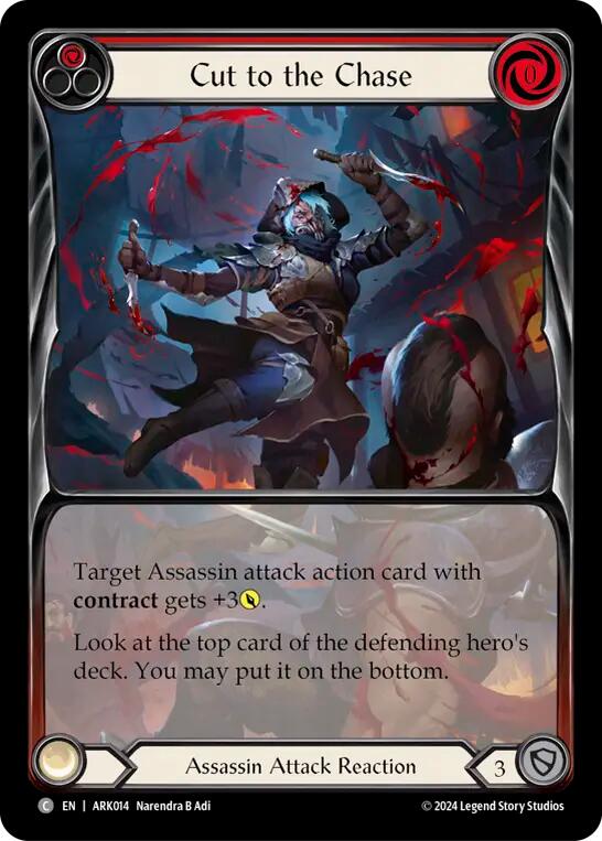 Cut to the Chase (Red) (Extended Art) [ARK014] (The Hunted Arakni Blitz Deck) | Pegasus Games WI