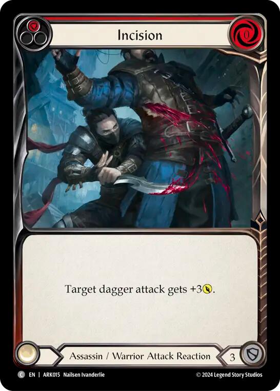 Incision (Red) [ARK015] (The Hunted Arakni Blitz Deck) | Pegasus Games WI
