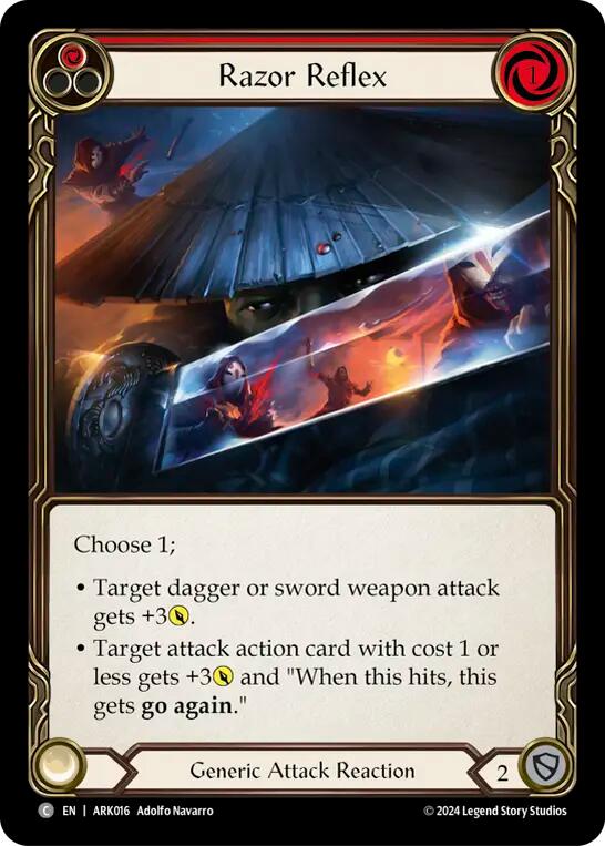 Razor Reflex (Red) [ARK016] (The Hunted Arakni Blitz Deck) | Pegasus Games WI