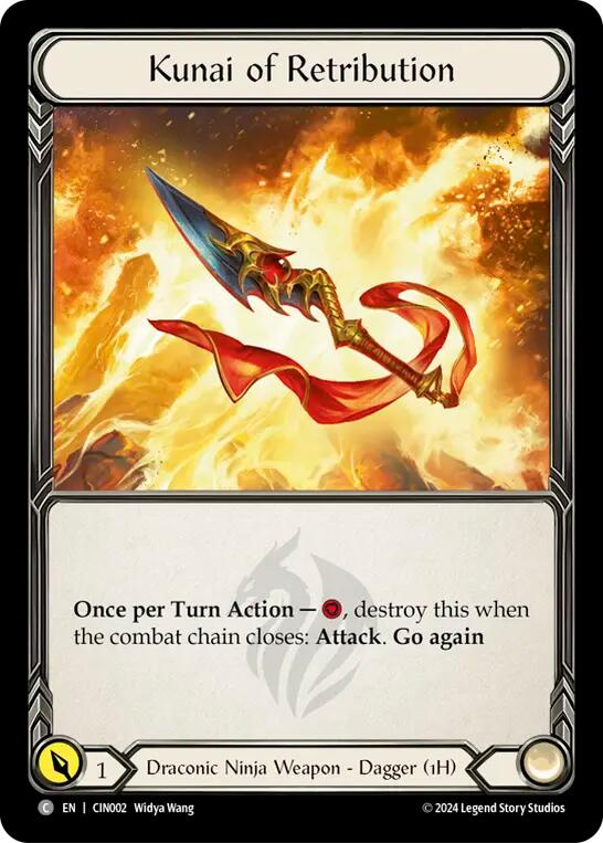 Kunai of Retribution [CIN002] (The Hunted Cindra Blitz Deck) | Pegasus Games WI
