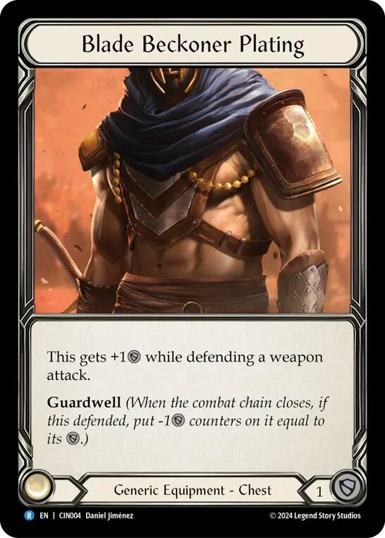 Blade Beckoner Plating [CIN004] (The Hunted Cindra Blitz Deck) | Pegasus Games WI