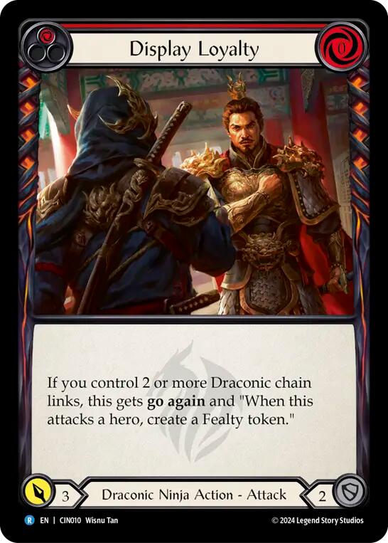 Display Loyalty (Red) [CIN010] (The Hunted Cindra Blitz Deck) | Pegasus Games WI